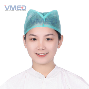 Casquette de docteur verte non-tissée jetable SPP