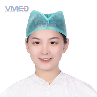 Casquette de docteur verte non-tissée jetable SPP