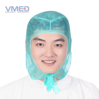 Cagoule non tissée verte jetable SPP