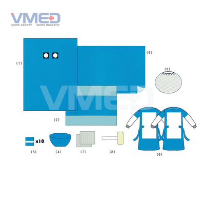 Pack d'angiographie stérile jetable